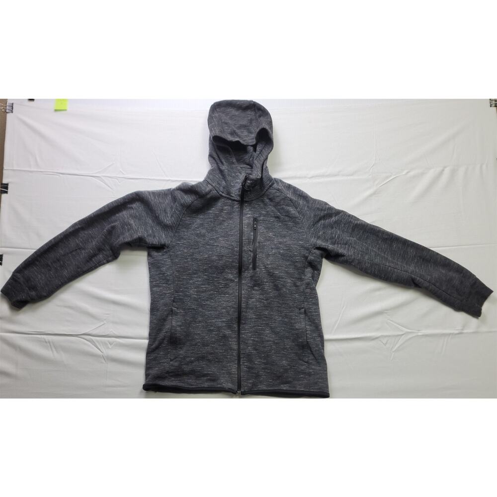 Uniqlo Women's Large Zipper Hoodie Jacket Gray Polyester/Cotton Blend